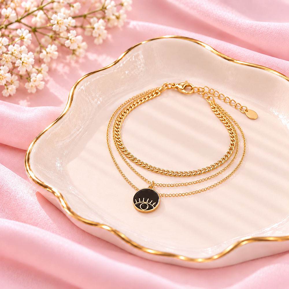 Golden Horizon- golden  layered necklace