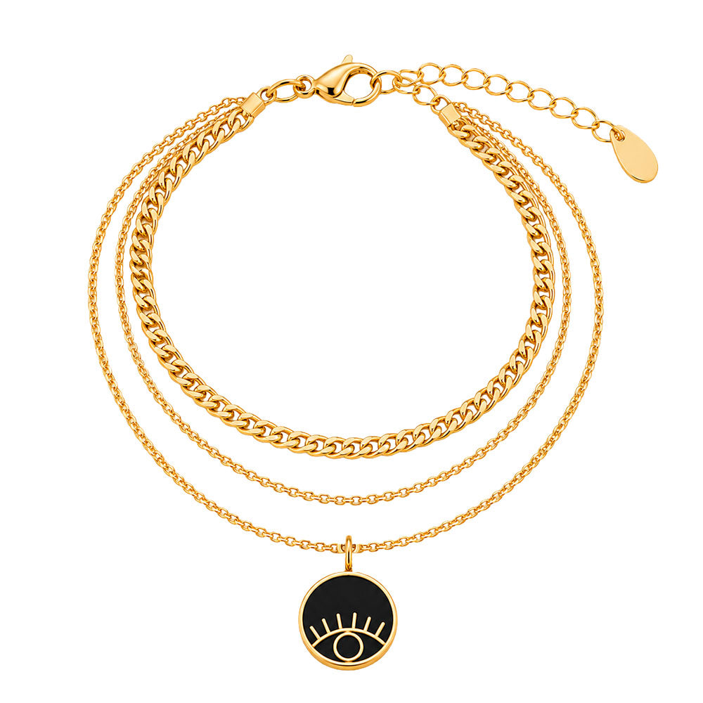 Golden Horizon- golden  layered necklace