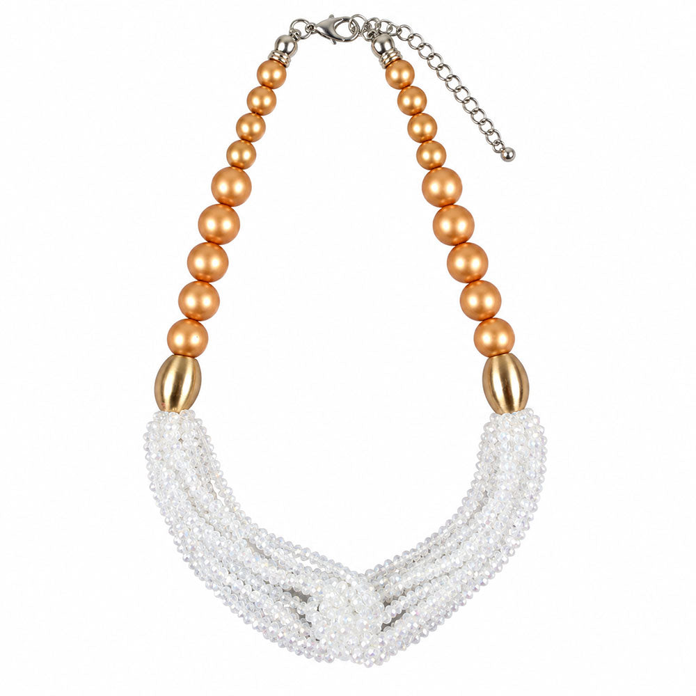 Colour Storm- Beaded Statement Neckpiece