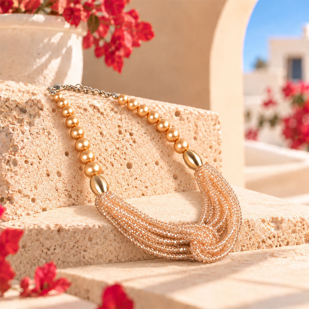 Colour Storm- Beaded Statement Neckpiece