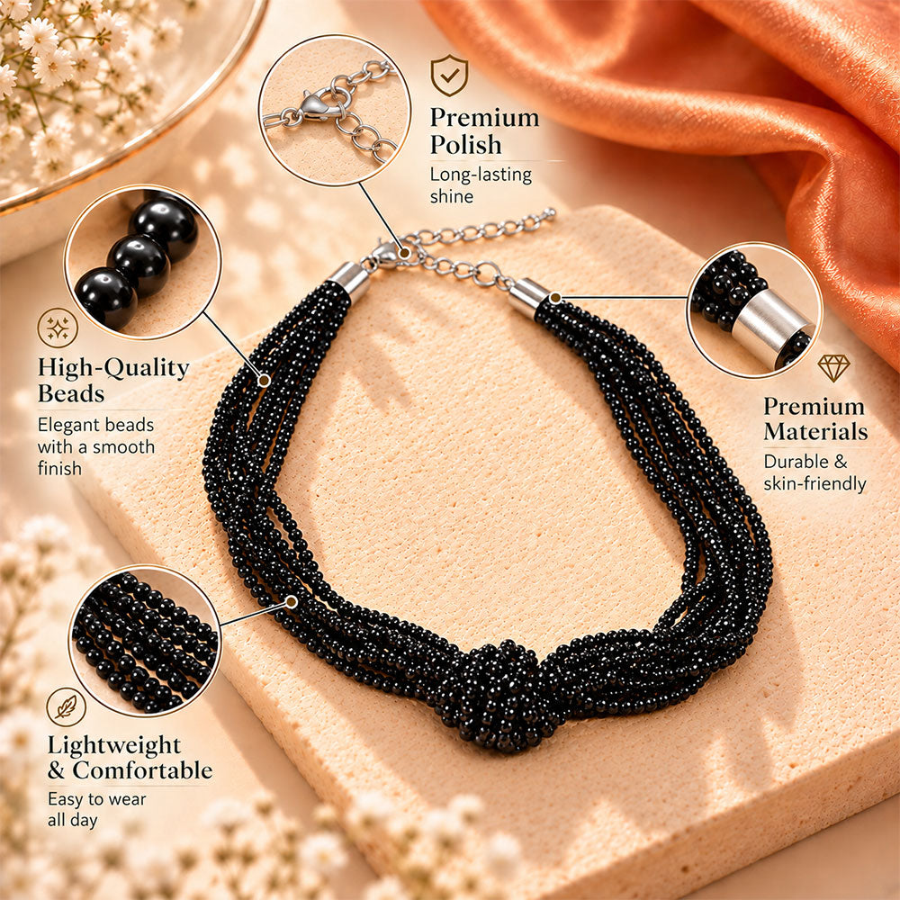 Viva Rhythm- Beaded Statement Neckpiece