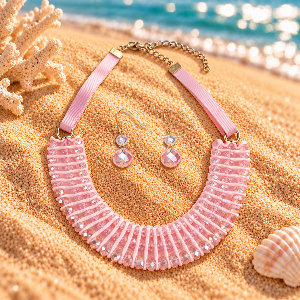Divine Drape- Stone studded Statement Neckpiece