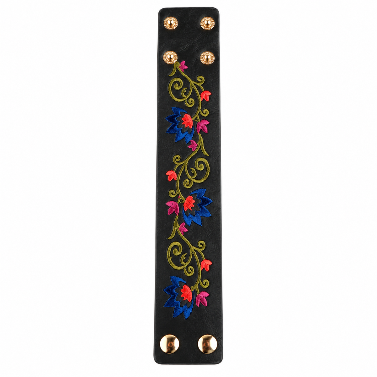 Grain Flow- Statement Leather bracelet