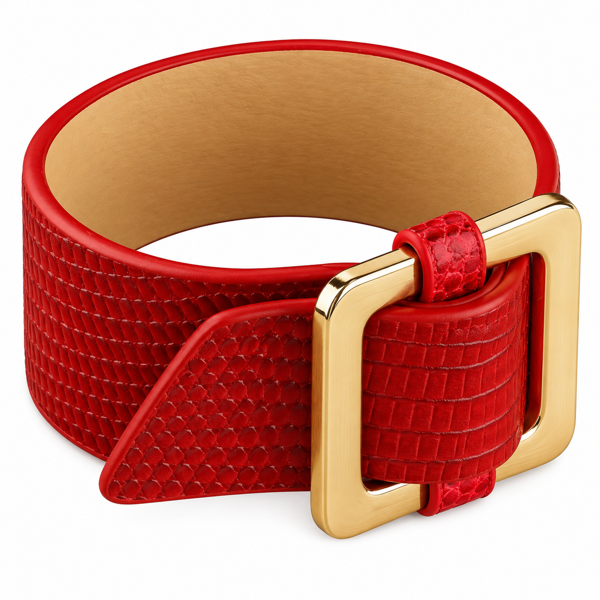 Worn Edge- Statement Leather bracelet