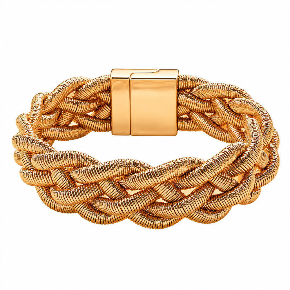 Bound Braid- Golden braided Bracelet