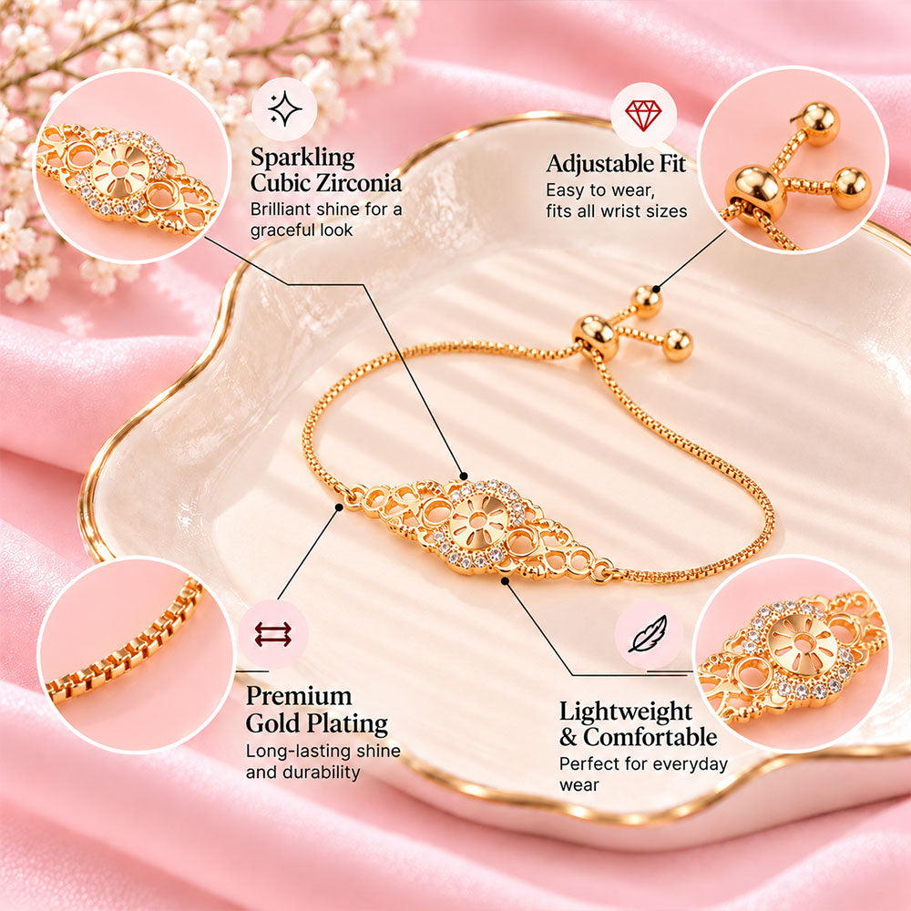 Contour Band- Golden Sleek Bracelet