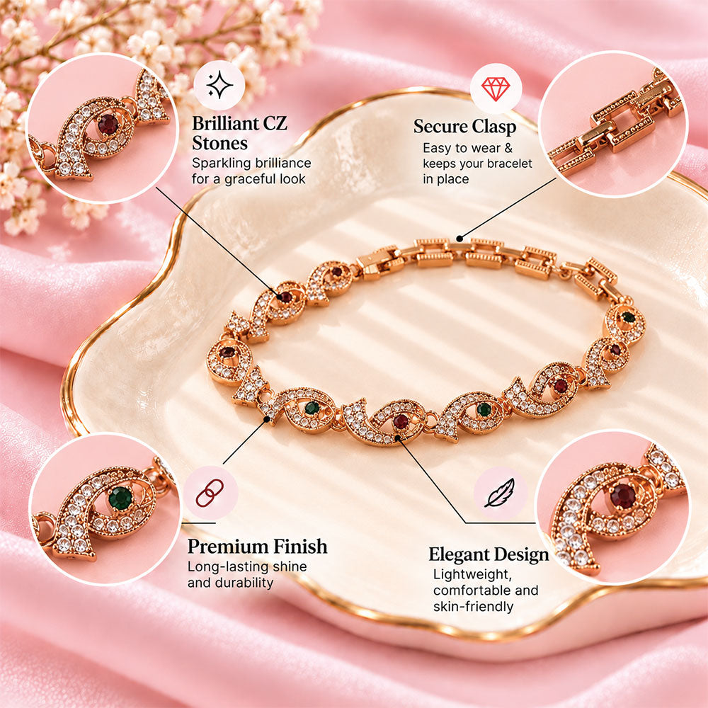 Refined Line- Sleek golden bracelet