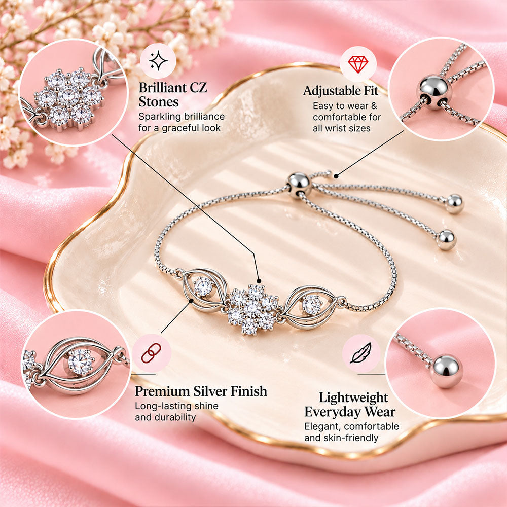 Echo Loop- Sleek Zirconia Bracelet