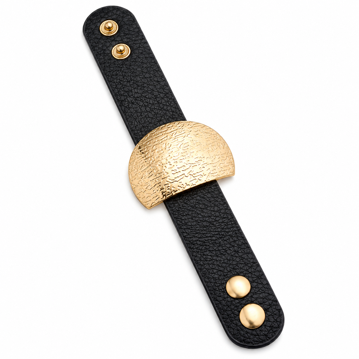 Oak Leather Knot- Statement Leather Bracelet
