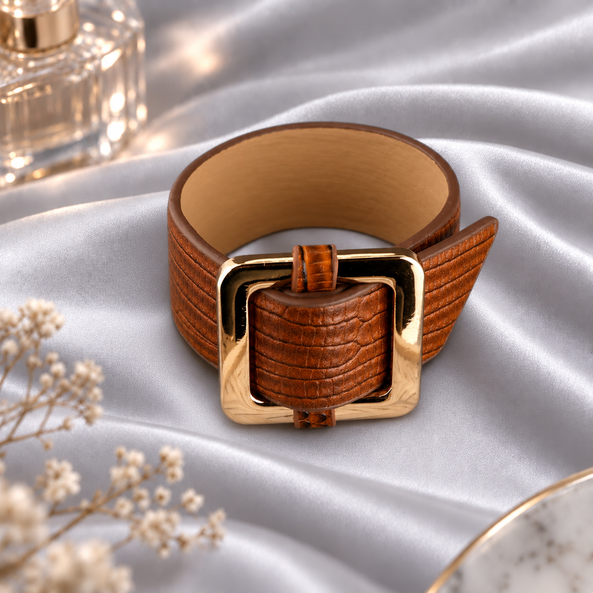 Boho Leather Wrap- Statement Leather Bracelet