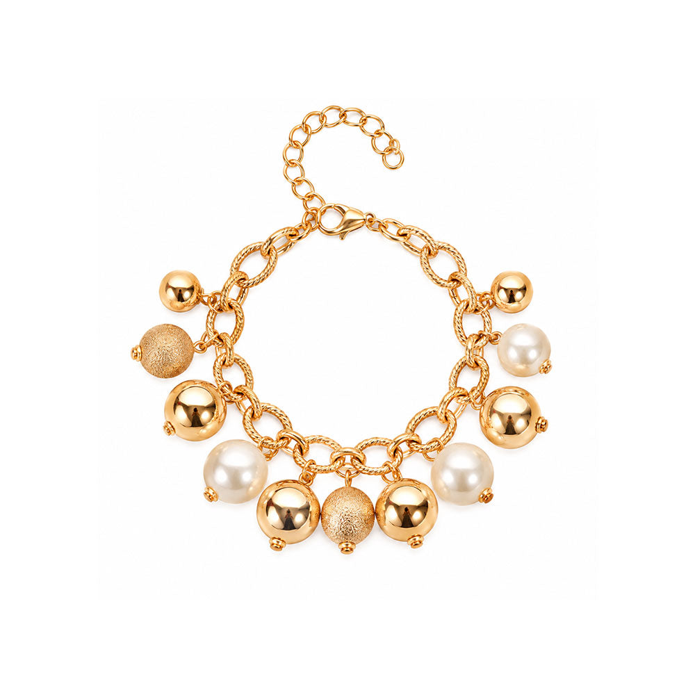 Bubble Bloom- Pearl statement bracelet