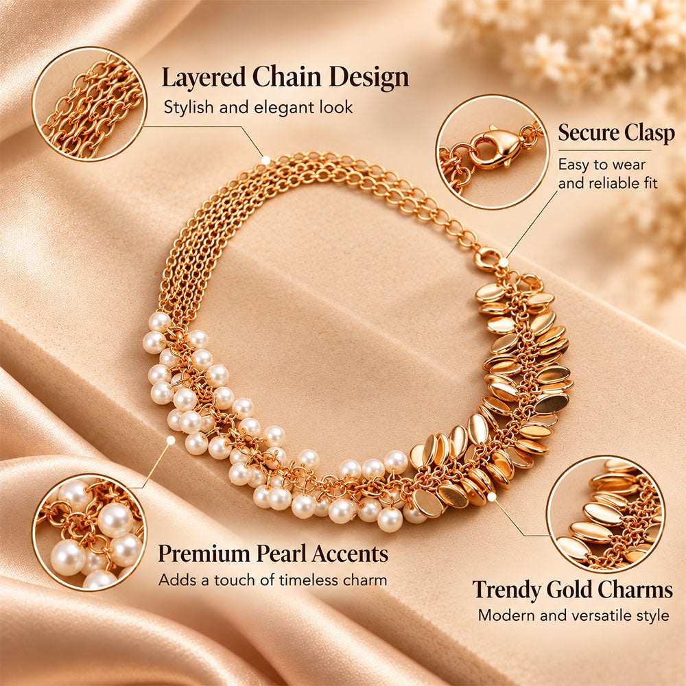 Pearl Pop- Pearl studded Bracelet