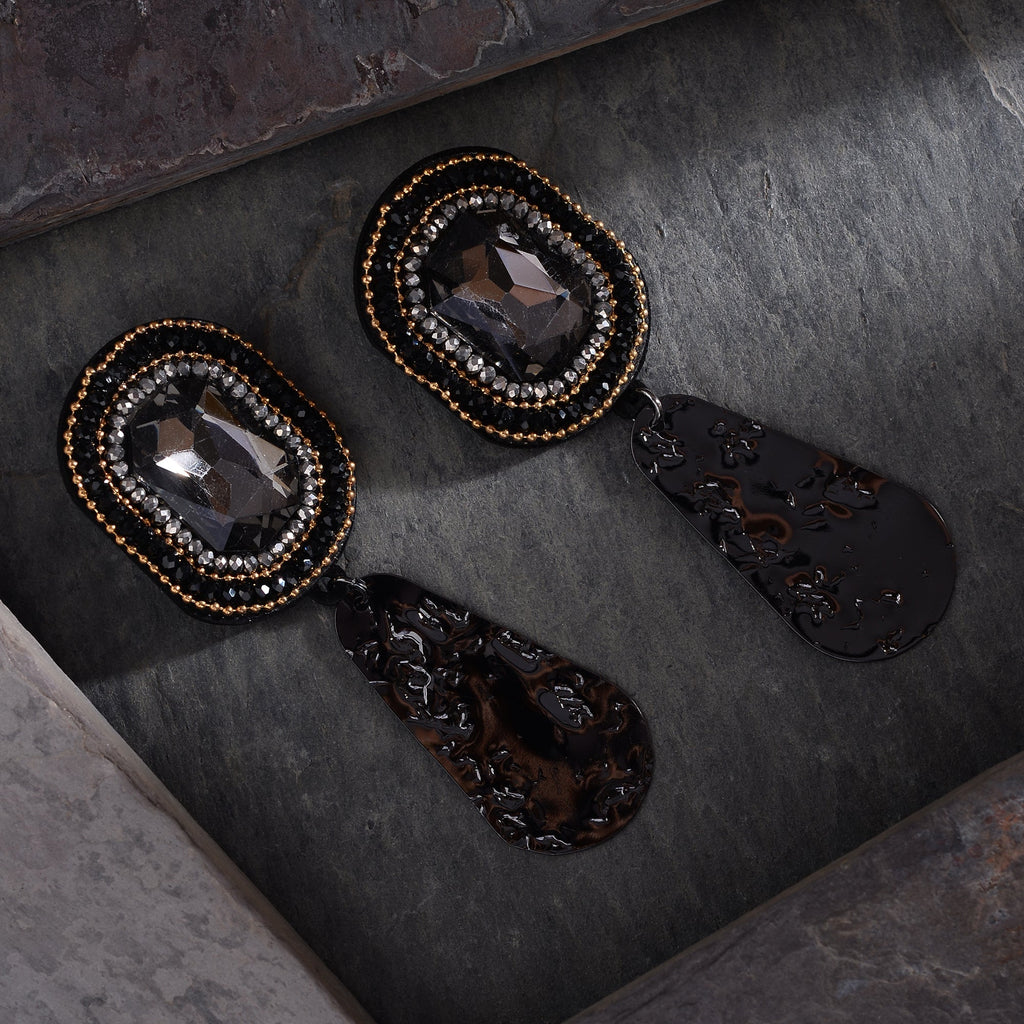 Dream Weave- Stone studded dangler earrings
