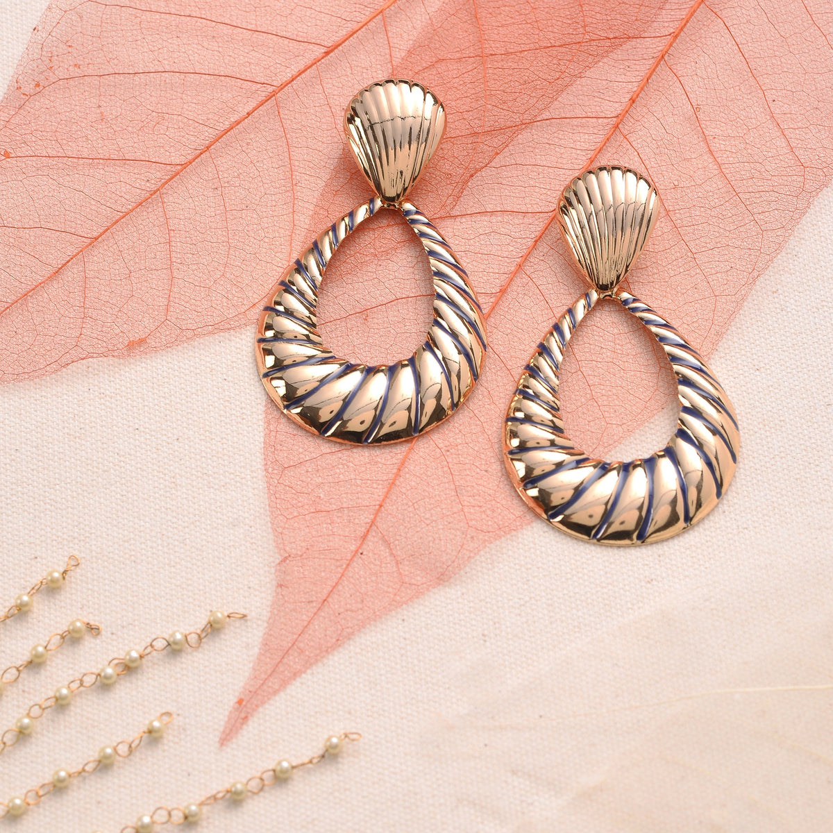 Sun Dance- Striped dangler earrings