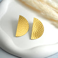Golden Moon- Golden Stud Earrings