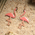 Pink Beak- Flamingo shaped Dangler earrings