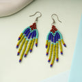 Coral Bloom- Beaded dangler earrings