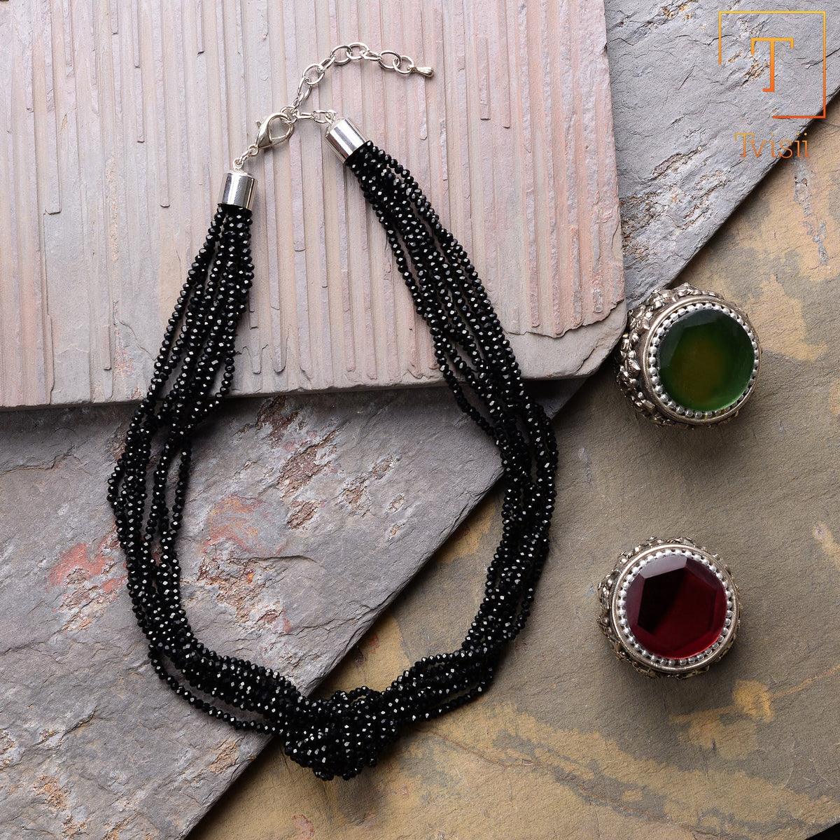 Viva Rhythm- Beaded Statement Neckpiece