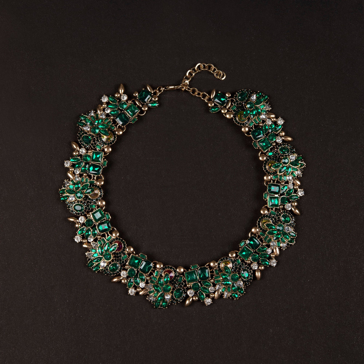 Sunlit Stones- Stone Studded Statement Neckpiece