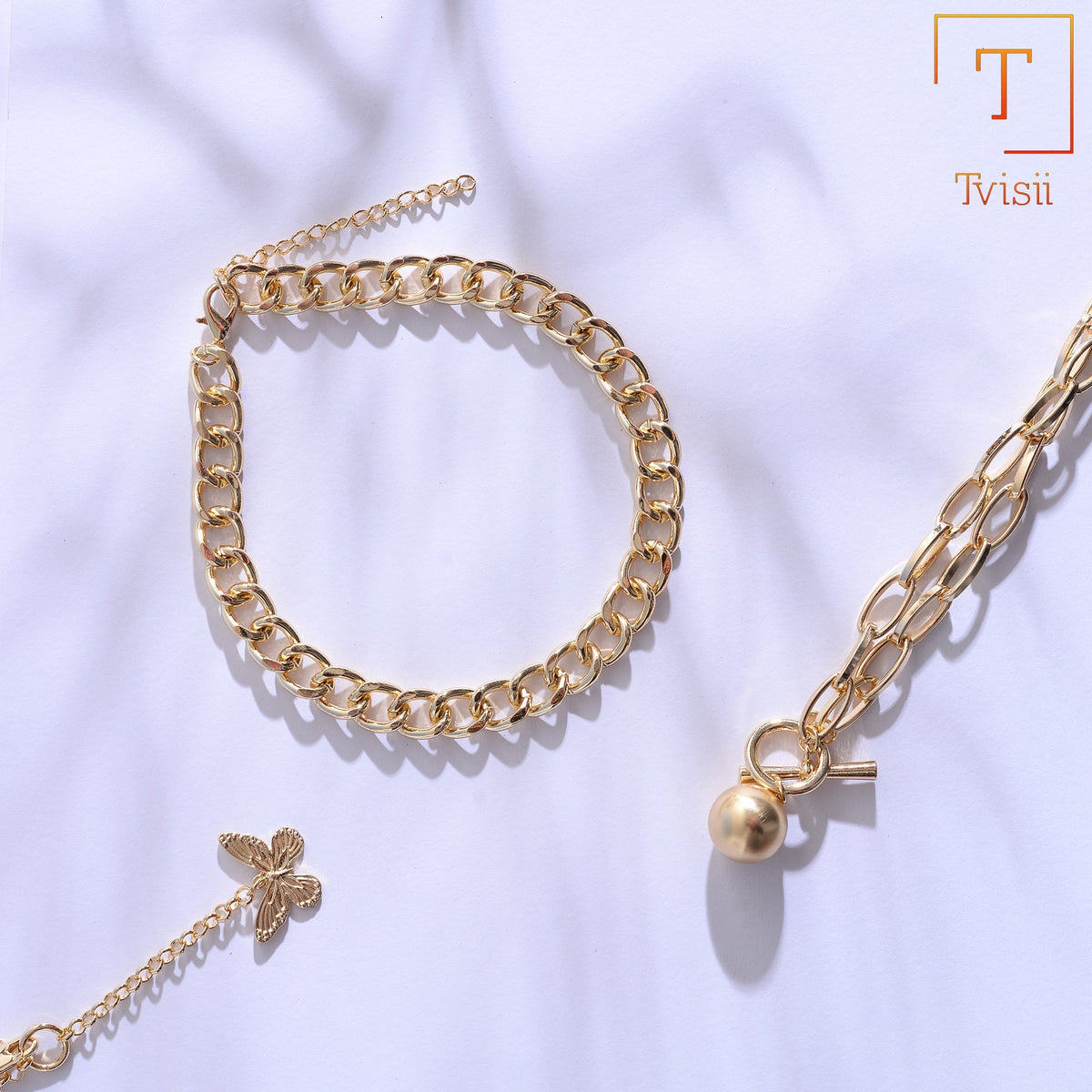 Forest Gleam- golden  layered necklace