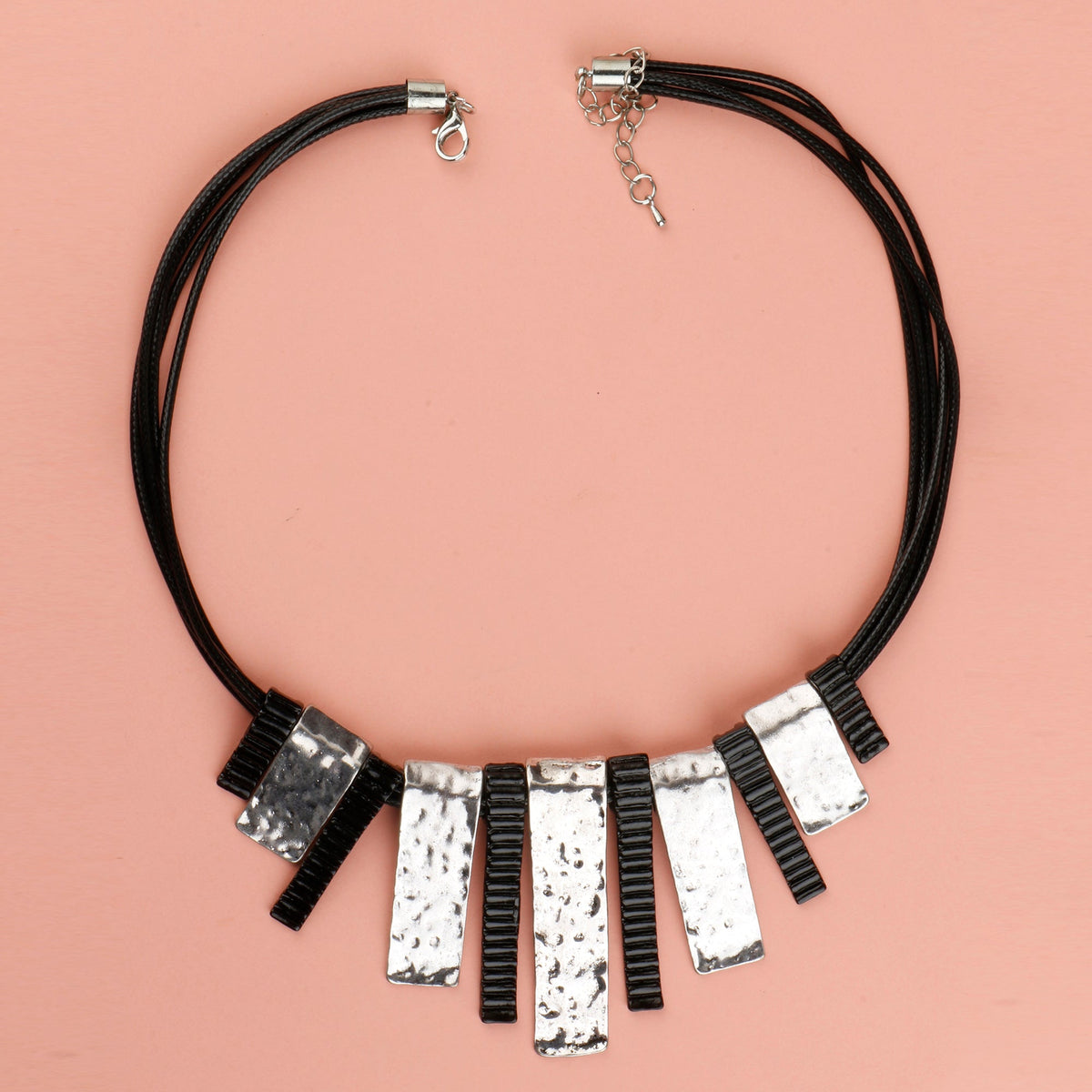 Vivid Bloom- Metallic charms statement neckpiece