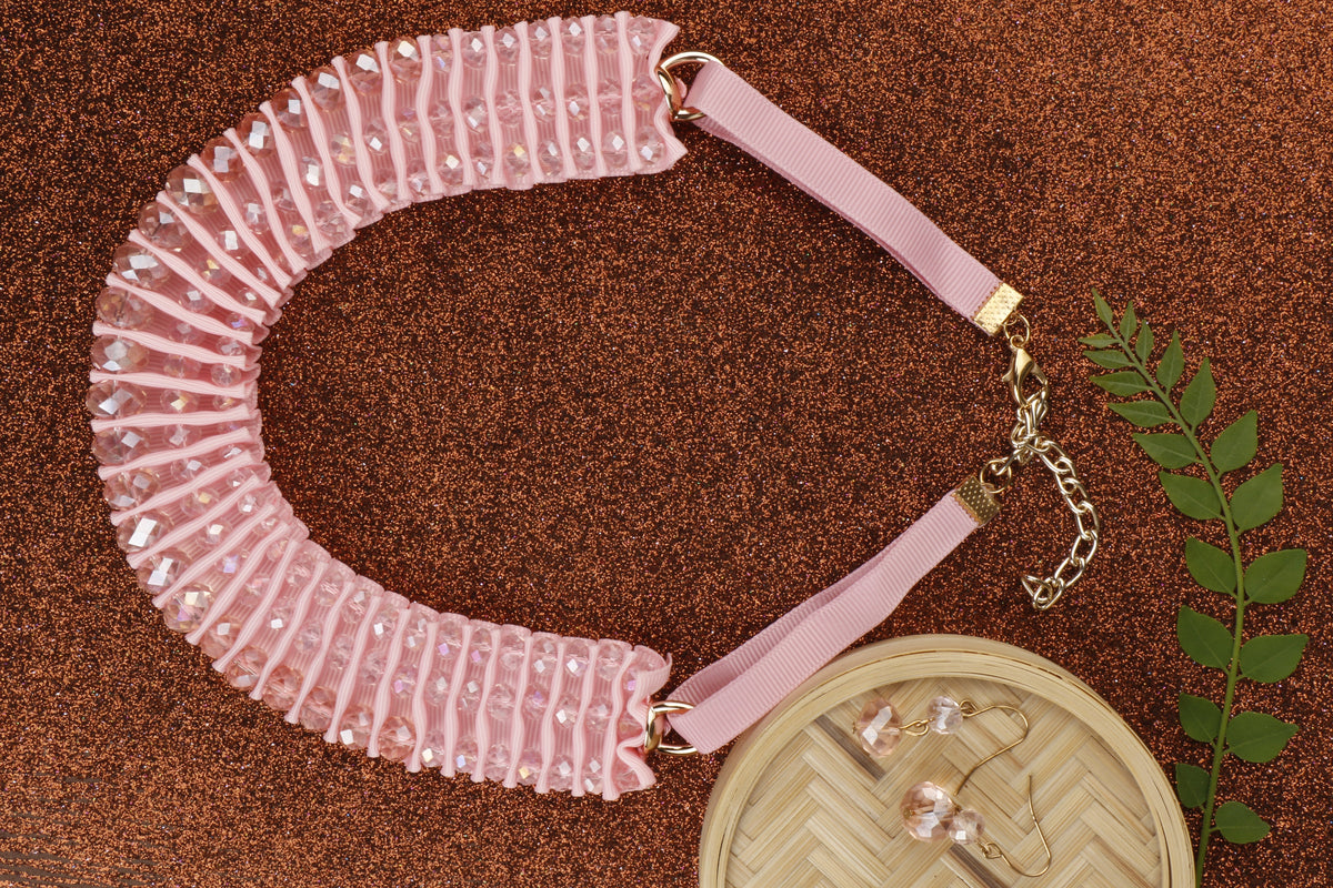 Divine Drape- Stone studded Statement Neckpiece