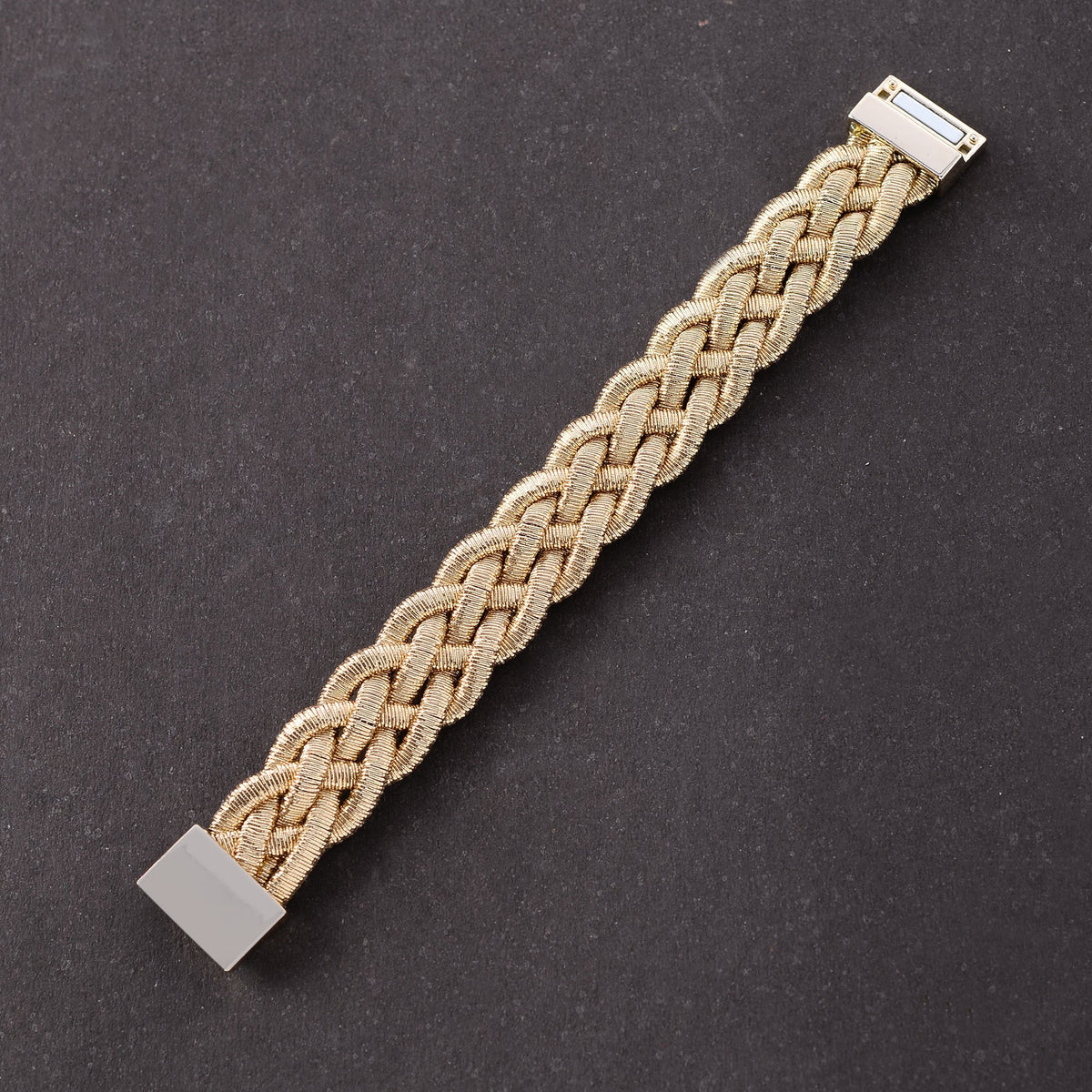 Bound Braid- Golden braided Bracelet