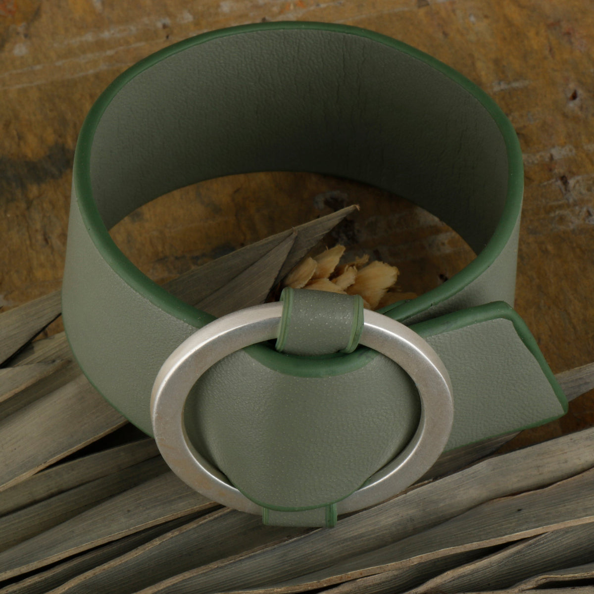 Bound Leather Form- Statement Leather bracelet