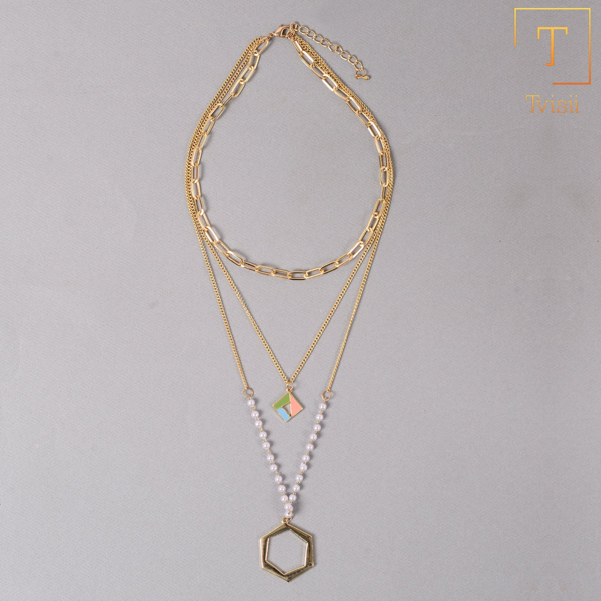 Glow Within- golden  layered necklace