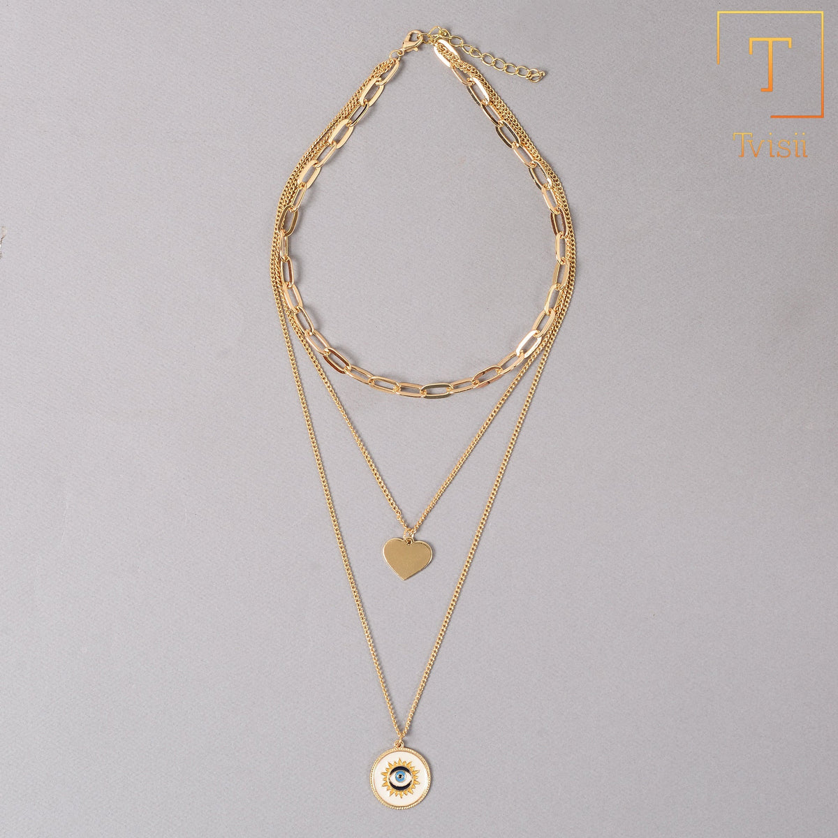 Golden Whisper- golden  layered necklace