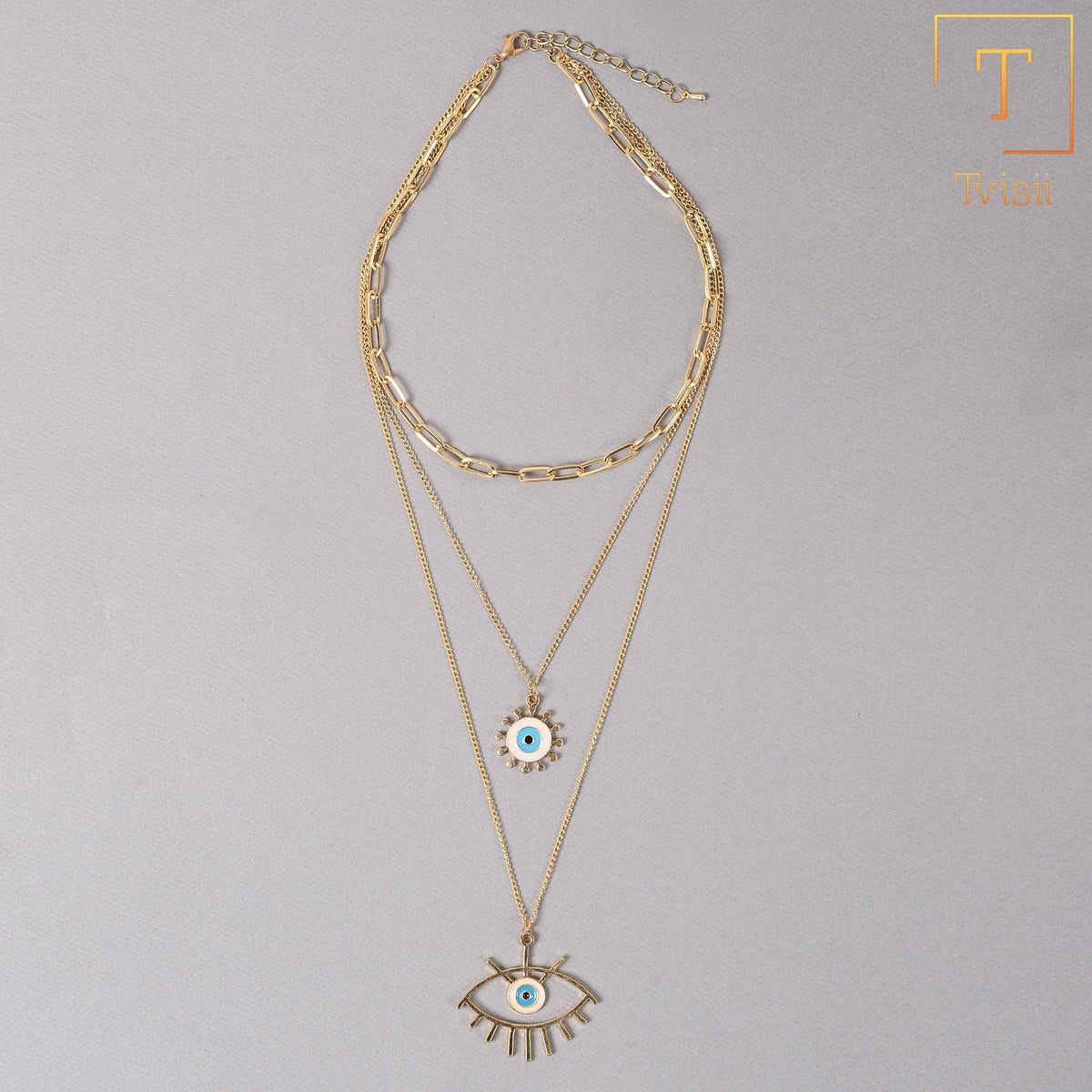 Sunpetal Thread- golden  layered necklace