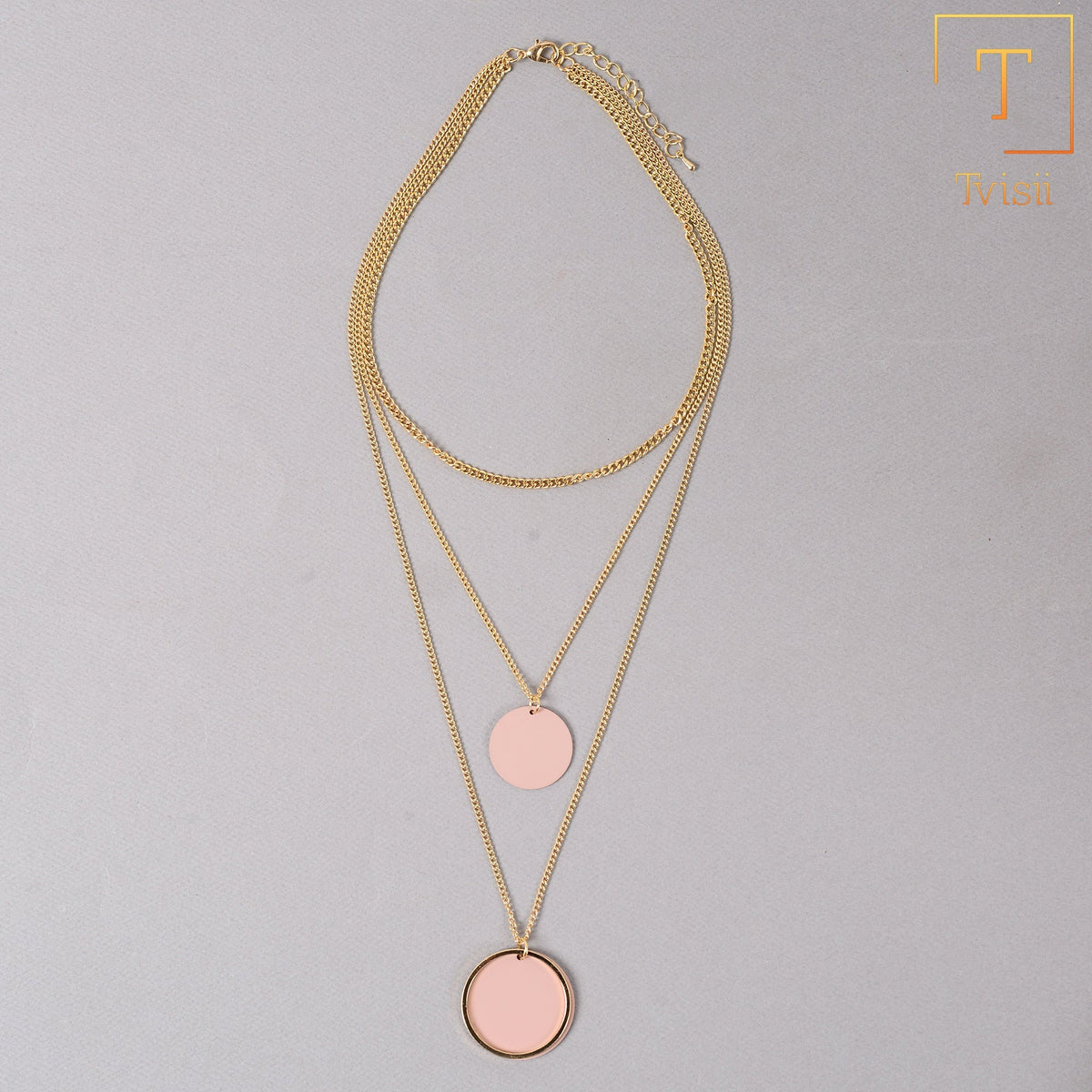 Soft Radiance- golden minimal layered necklace