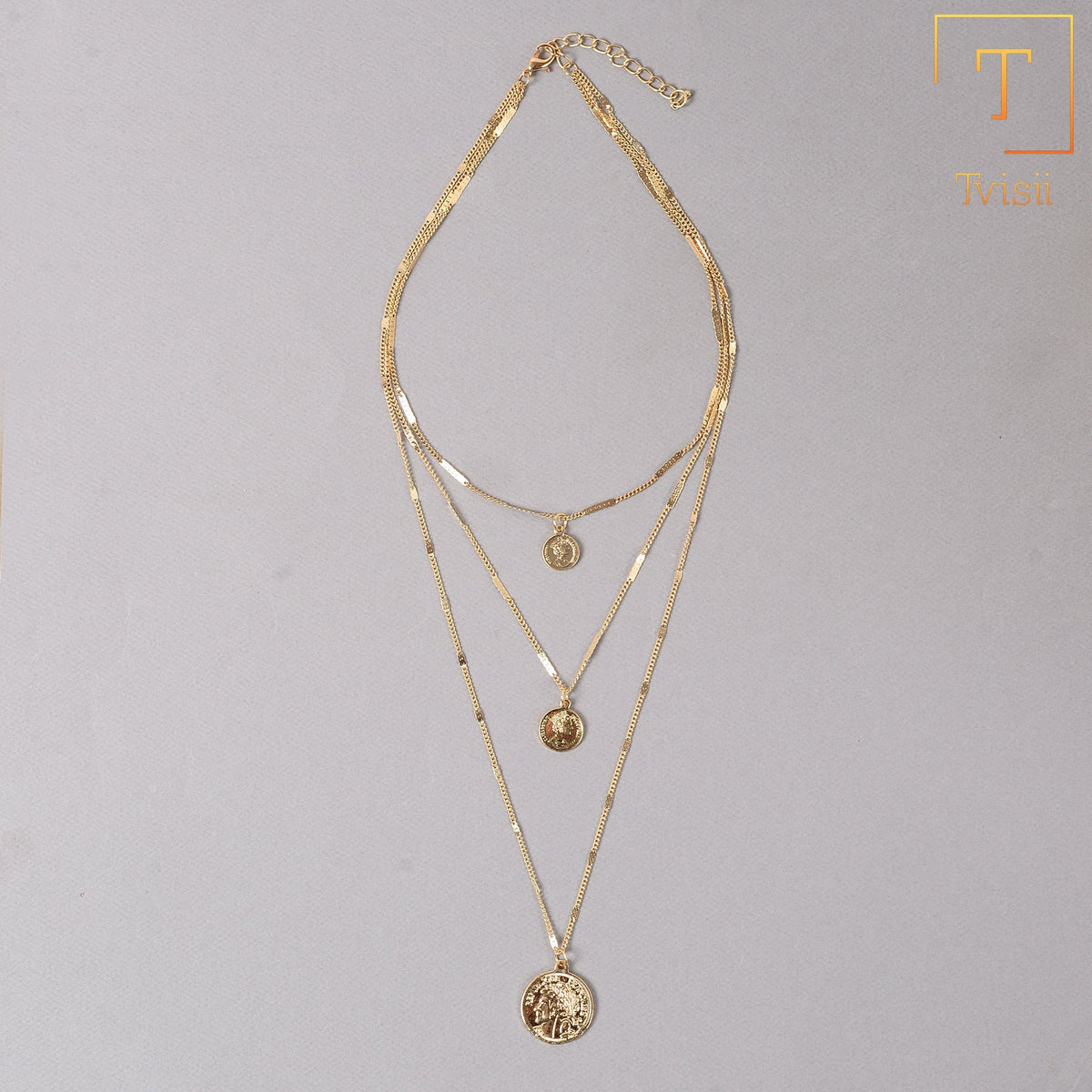 Sunleaf Thread- golden  layered necklace
