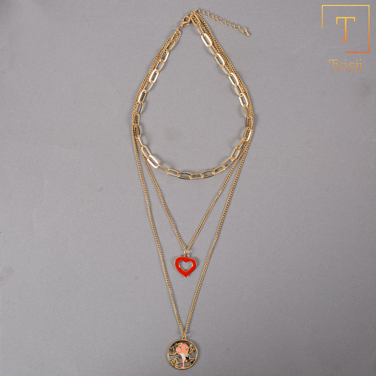 Nature’s Line- golden  layered necklace